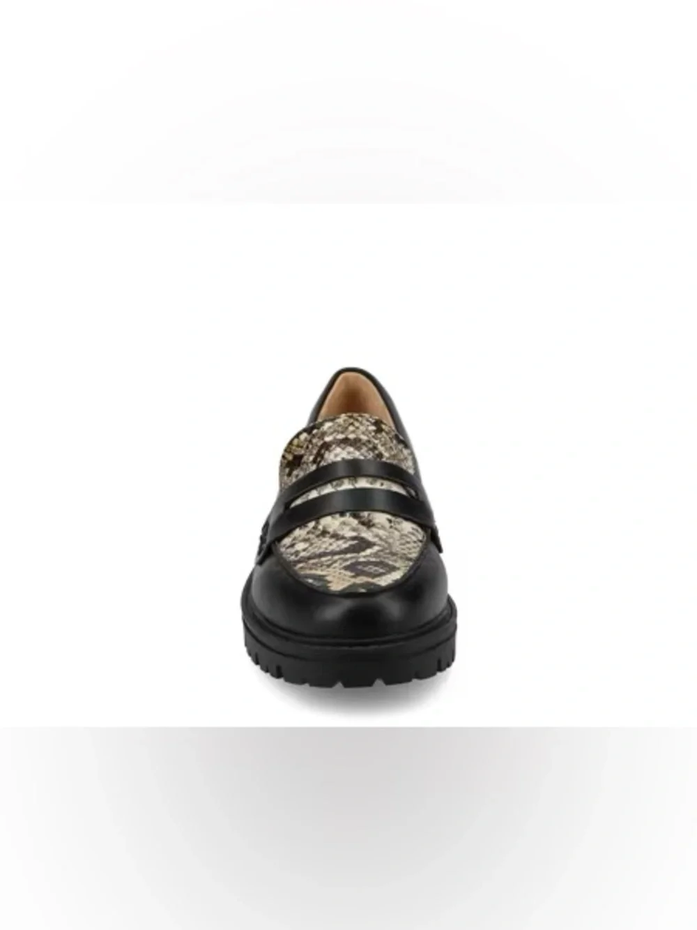 Journee Collection Kenly Penny Loafer black crocodile faux leather size 12
